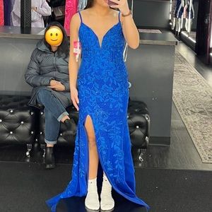 AMARRA - STYLE 20042 PROM DRESS - ROYAL BLUE SIZE 4